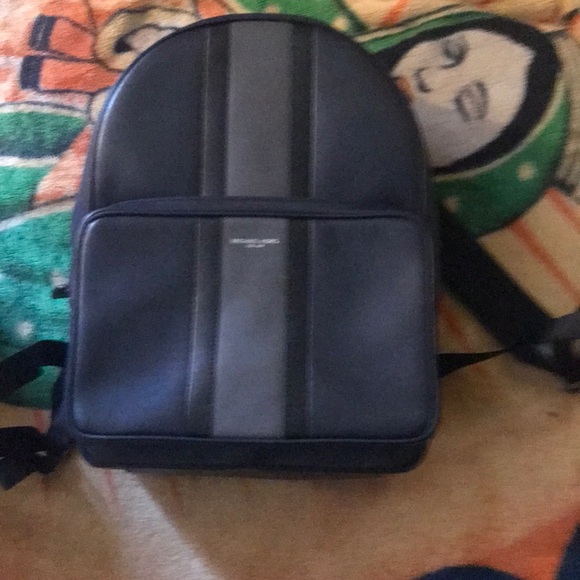 MK Backpack dark blue with light white blue - Picture 1 of 2